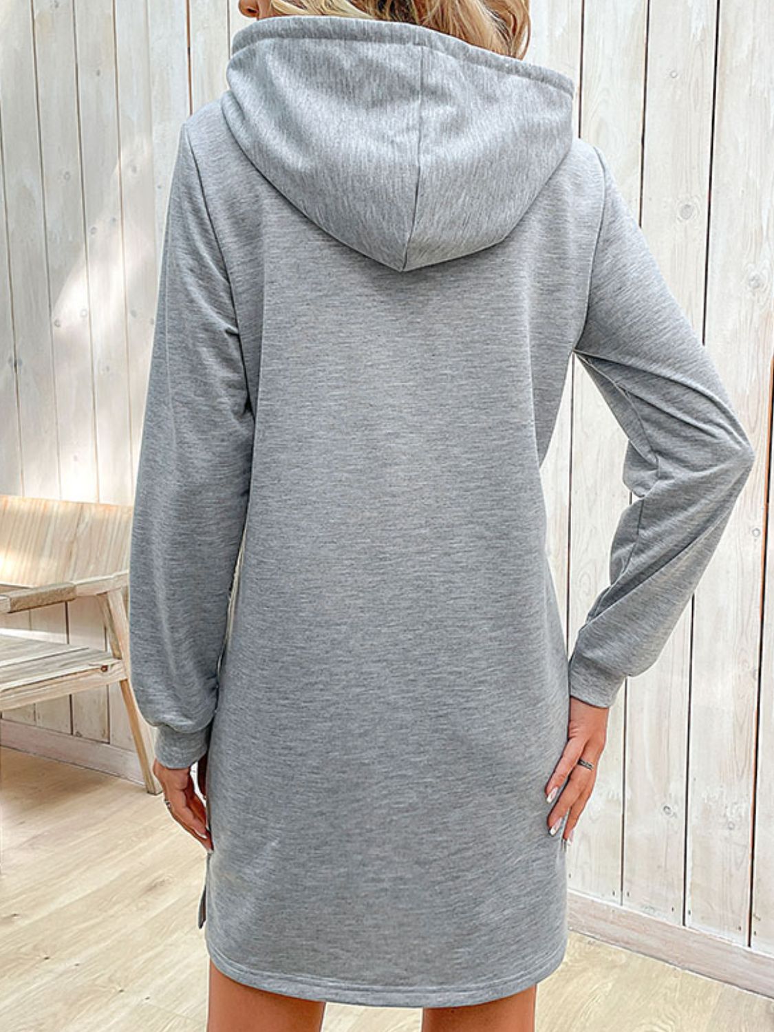 Perfee Striped Drawstring Long Sleeve Hoodie